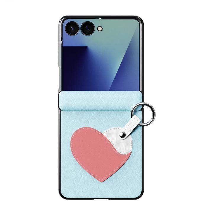 Bild 2, DUX DUCIS Samsung Galaxy Z Flip 8 Skal PU-Läder Hjärta