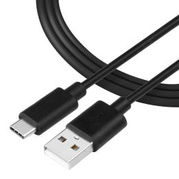 Tactical 2m 2.4A 12W USB-C Laddkabel Svart