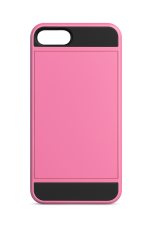 iPhone 7/8 Plus Skal Med Kortfack - Rosa