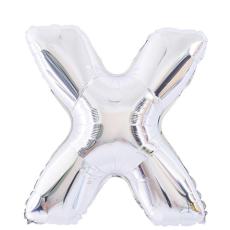 Bokstavsballong X 70 cm Silver