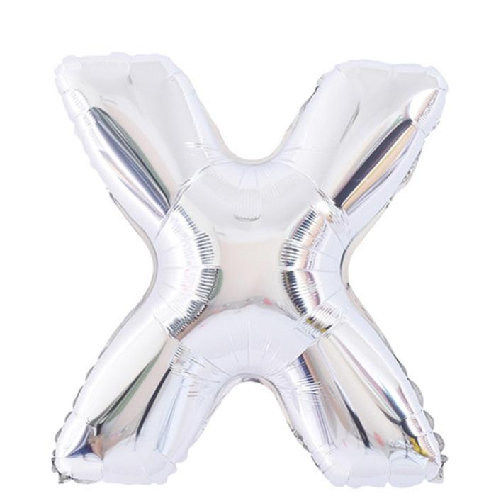 Bild 1, Bokstavsballong X 70 cm Silver