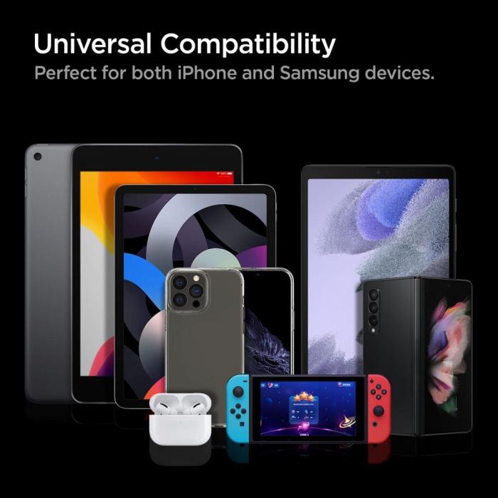 Bild 5, Spigen 27W ArcStation PD PPS USB-C Laddare Vit