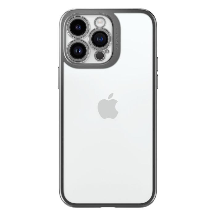 Bild 2, Spigen iPhone 14 Pro Skal Optik Crystal Chrome Grey