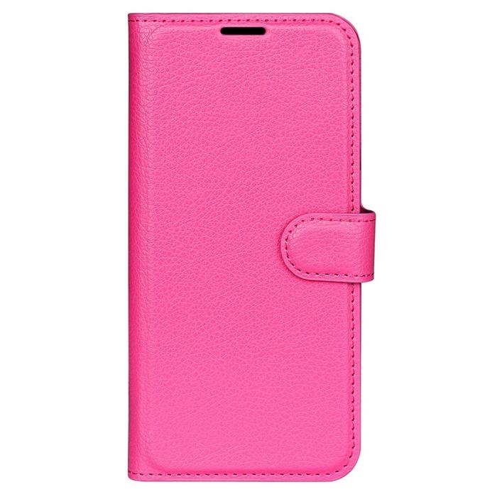 Bild 5, Samsung Galaxy S23 Fodral Litchi Läder Rosa