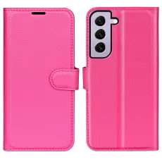 Samsung Galaxy S23 Fodral Litchi Läder Rosa