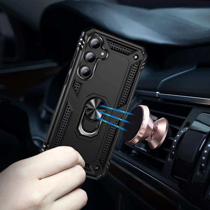 Bild 3, Samsung Galaxy A55 5G Skal Ring Armor Hybrid Svart