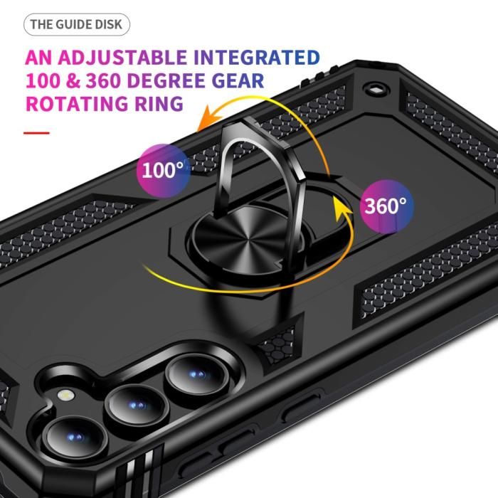 Bild 4, Samsung Galaxy A55 5G Skal Ring Armor Hybrid Svart