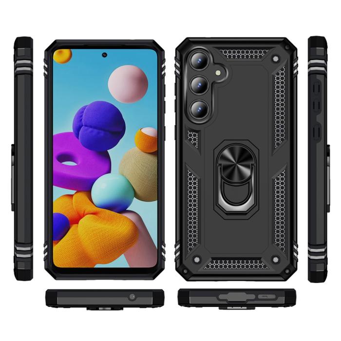 Bild 6, Samsung Galaxy A55 5G Skal Ring Armor Hybrid Svart