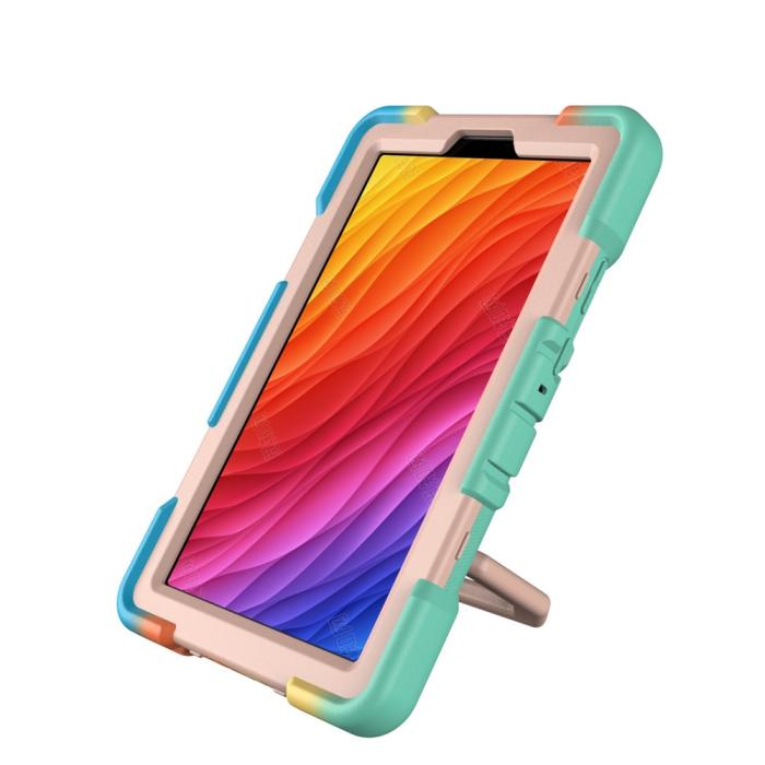 Bild 4, Galaxy Tab A11 Skal Kickstand Shockproof Rainbow