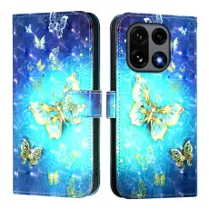 OnePlus 15 Fodral Med Tryck Guld Fj&auml;ril