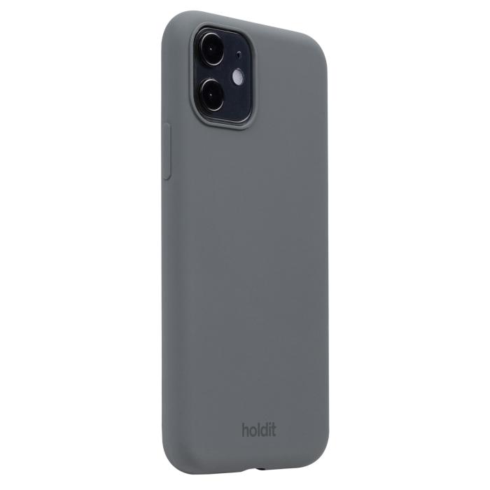 Bild 2, holdit iPhone 11/XR Mobilskal Silikon Space Gray