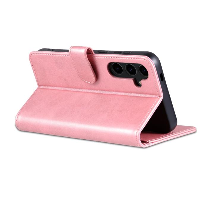 Bild 4, AZNS Samsung Galaxy S24 FE Fodral Läder Roséguld