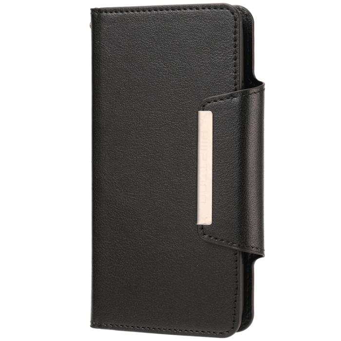 Bild 2, iPhone 7/8/SE 2in1 Magnet Fodral / Skal Svart