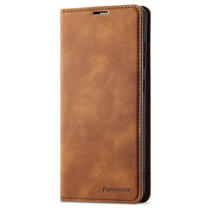 Bild 6, FORWENW Samsung Galaxy A23 5G Fodral Flip Läder Brun