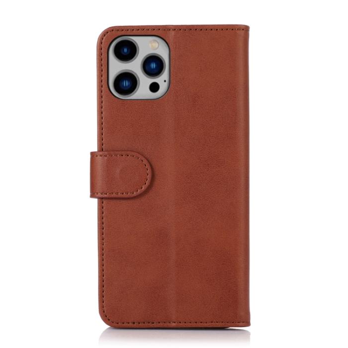 Bild 3, iPhone 15 Pro Fodral Läder Solid Brun