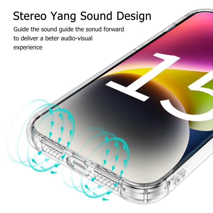 Bild 3, LEEU DESIGN iPhone 15 Plus Skal AirBag Hybrid Transparent