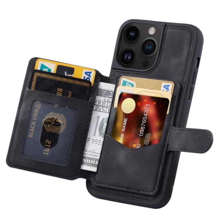 Bild 3, iPhone 15 Pro Skal RFID Med Plånboksfunktion Svart