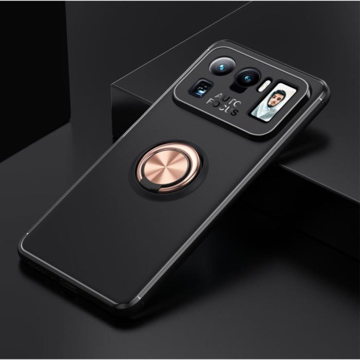 Bild 2, Xiaomi Mi 11 Ultra - Ring Skal - Svart/Roséguld