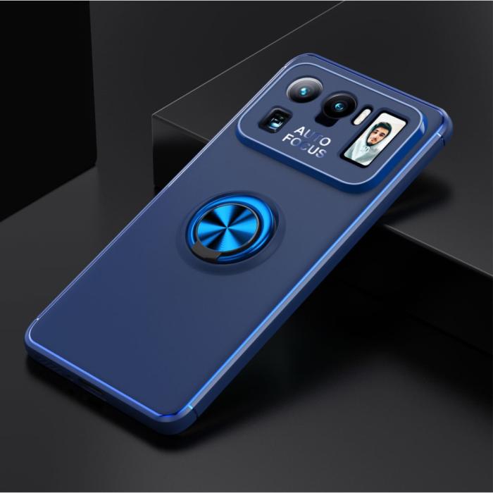 Bild 2, Xiaomi Mi 11 Ultra - Ring Skal - Blå