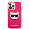 Karl Lagerfeld iPhone 13 Pro Skal TPU Choupette Fluorescent Rosa