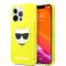 Karl Lagerfeld iPhone 13 Pro Skal TPU Choupette Fluorescent Gul