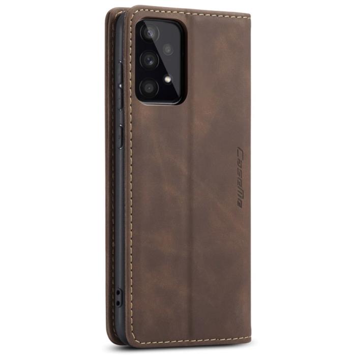 Bild 3, CASEME Samsung Galaxy A53 5G Fodral Retro Läder Brun