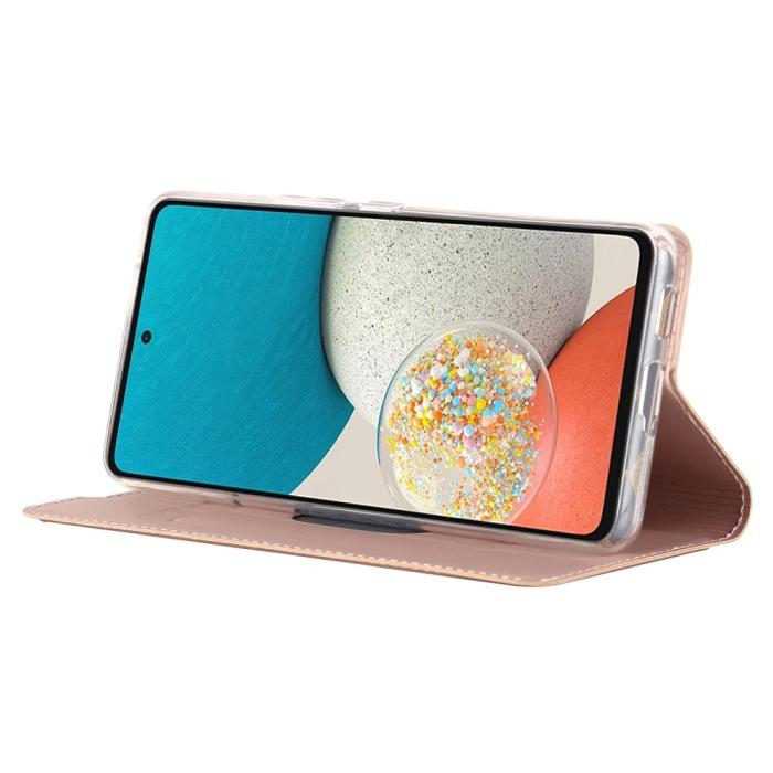 Bild 5, Samsung Galaxy A53 5G Fodral Flip Skin Touch Roséguld