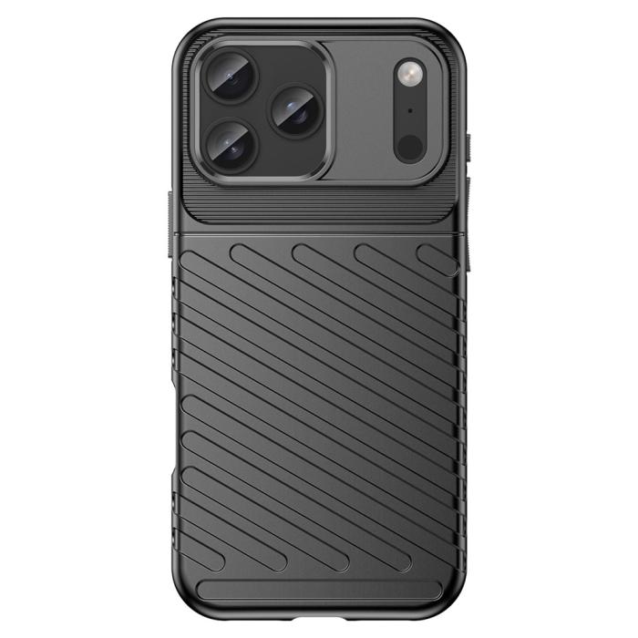 Bild 2, iPhone 18 Pro Max/17 Pro Max TPU Skal Vävt Mönster Svart