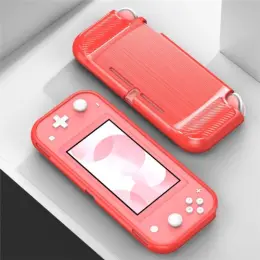 Nintendo Switch Lite Skal Kolfibertextur TPU Röd