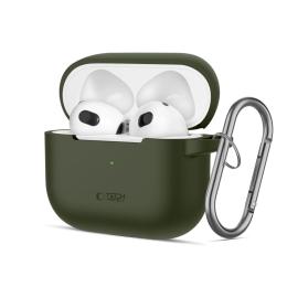 Tech-Protect AirPods 3 Skal Silikon Hook Olive Green