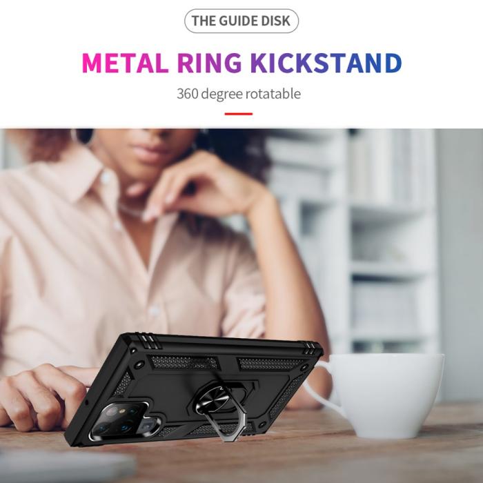 Bild 3, Samsung Galaxy S22 Ultra Skal Hybrid Ring Svart