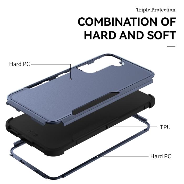 Bild 4, Samsung Galaxy S22 Skal Hybrid Shockproof Blå/Svart