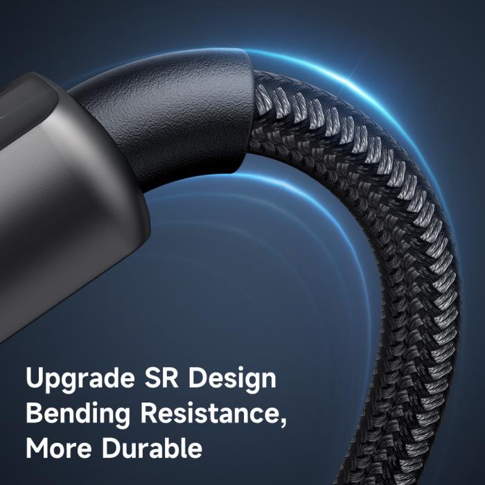 Bild 6, Mcdodo 1.2m 100W 5A USB-C - USB-C Auto Off Kabel Svart
