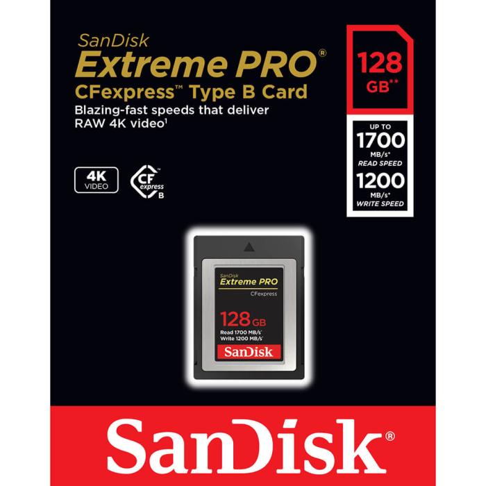 Bild 2, SanDisk Cfexpress Extreme PRO 128GB 1700MB/s Minneskort