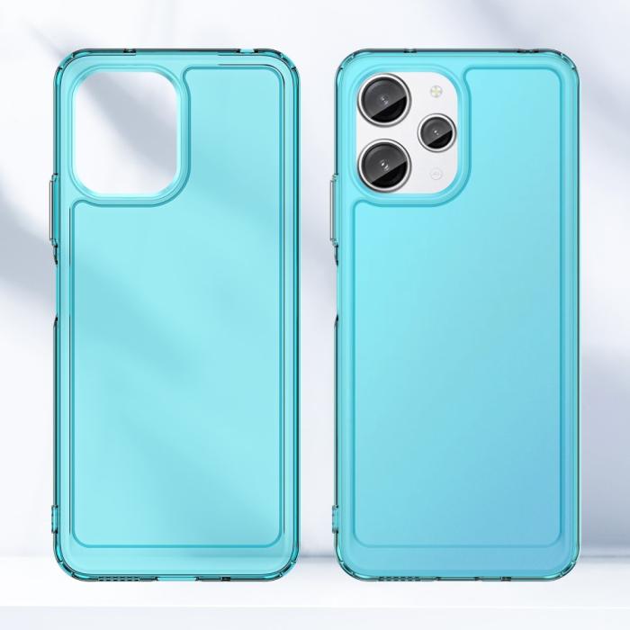 Bild 2, Xiaomi Redmi 12 5G/4G Skal Akryl/TPU Transparent Blå