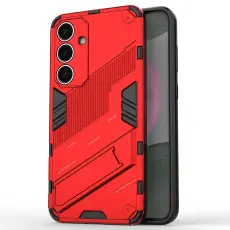 Samsung Galaxy S25 Skal Kickstand Hybrid Armor R&ouml;d