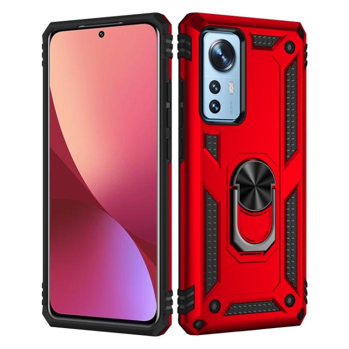 Bild 2, Xiaomi 12 Pro Skal Ring Hybrid Armor Röd