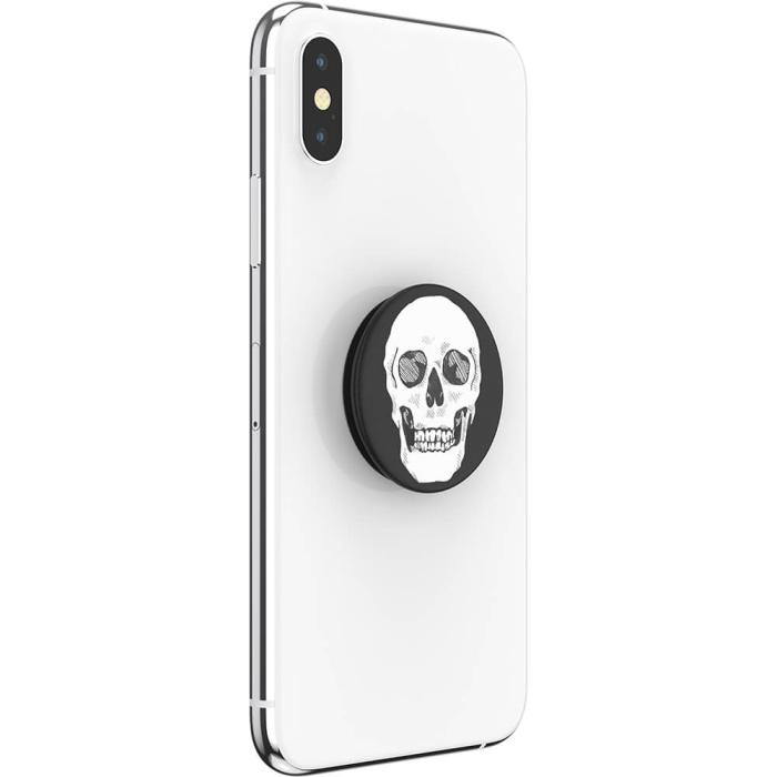 Bild 8, PopSockets Avtagbart Grip med Ställfunktion Shaky Bones White