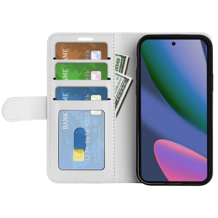 Bild 2, Google Pixel 11 Pro XL Fodral Crazy Horse Läder Vit