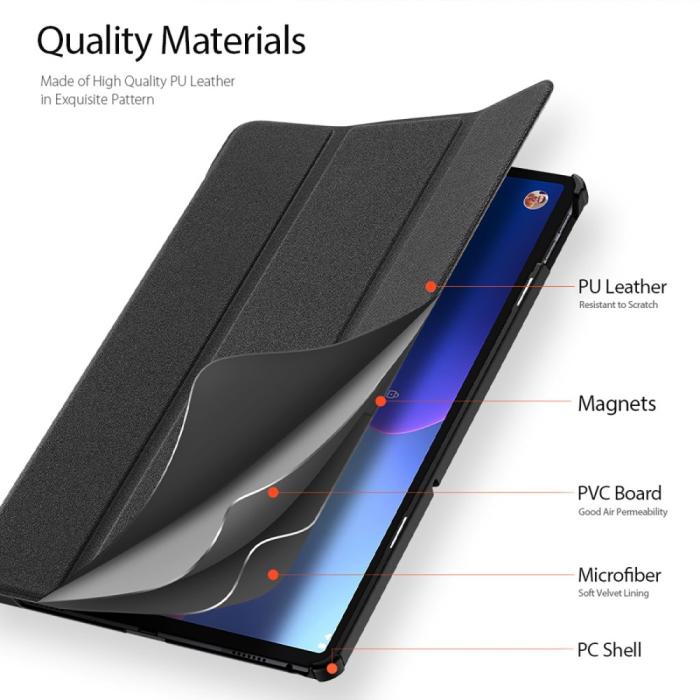 Bild 5, DUX DUCIS Lenovo Tab M10 Plus Gen 3 Fodral DOMO Tri-Fold Svart