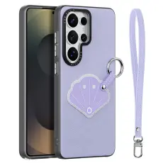 DUX DUCIS Samsung Galaxy S26 Ultra Skal PU-L&auml;der Sn&auml;cka Lila
