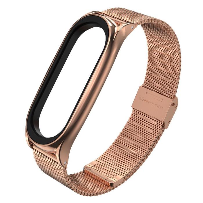 Bild 2, Tech-Protect Milanese Metall Armband Xiaomi Mi Smart Band 5/6 Roséguld