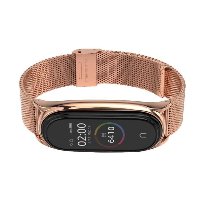Bild 3, Tech-Protect Milanese Metall Armband Xiaomi Mi Smart Band 5/6 Roséguld