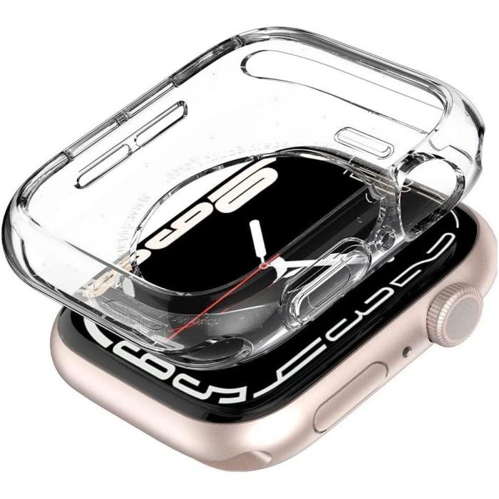 Bild 2, Spigen Apple Watch 44/45 mm Skal Liquid Crystal Transparent