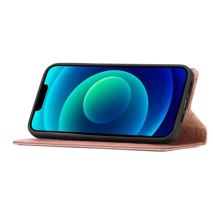 Bild 3, LC.IMEEKE iPhone 15 Plus Fodral Flip Läder Roséguld