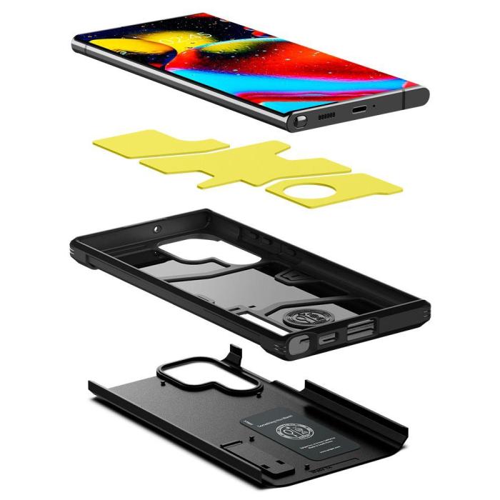 Bild 5, Spigen Samsung Galaxy S22 Ultra Skal Tough Armor Svart