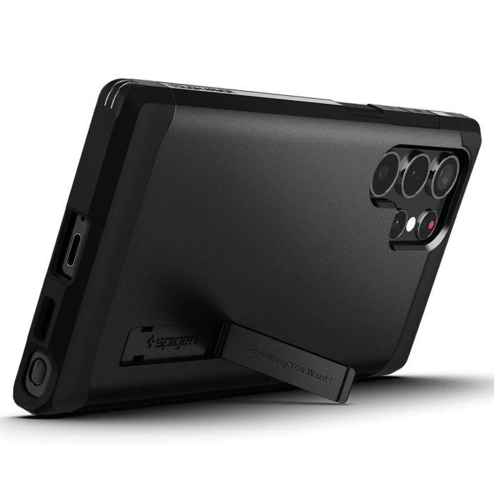 Bild 6, Spigen Samsung Galaxy S22 Ultra Skal Tough Armor Svart