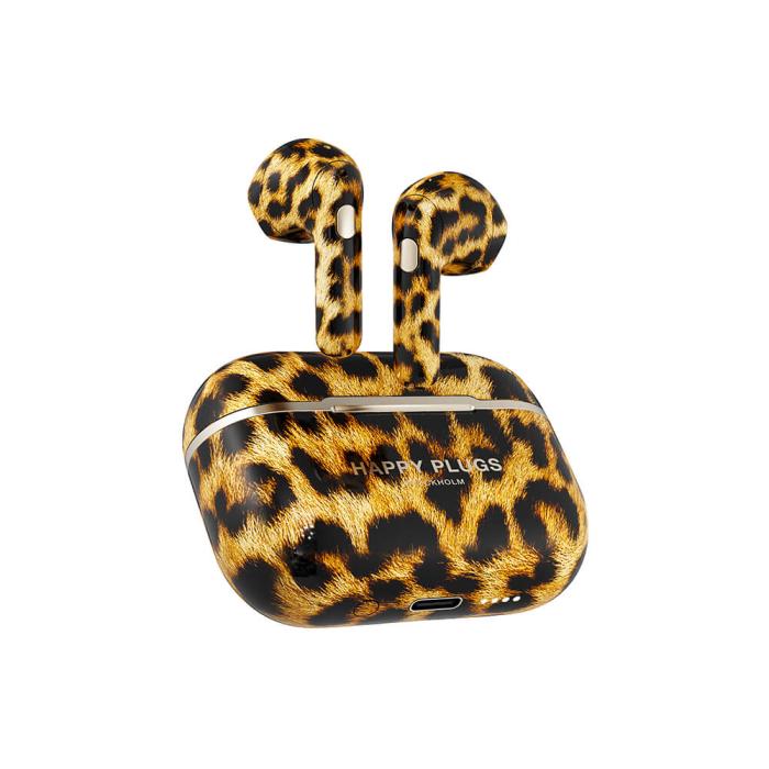 Bild 2, Happy Plugs Hope Hörlurar In-Ear TWS Leopard