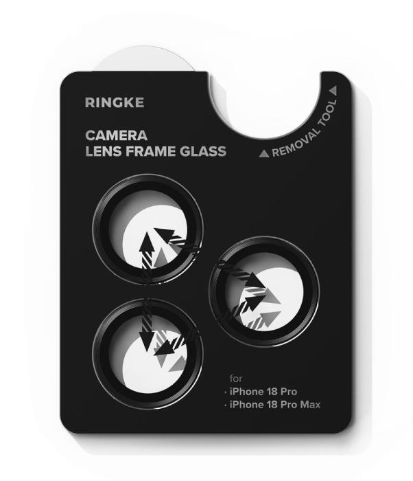 Bild 4, Ringke iPhone 18 Pro / 18 Pro Max 2-PACK Linsskydd Svart
