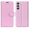 Samsung Galaxy A25 5G Fodral Litchi Läder Ljus Rosa